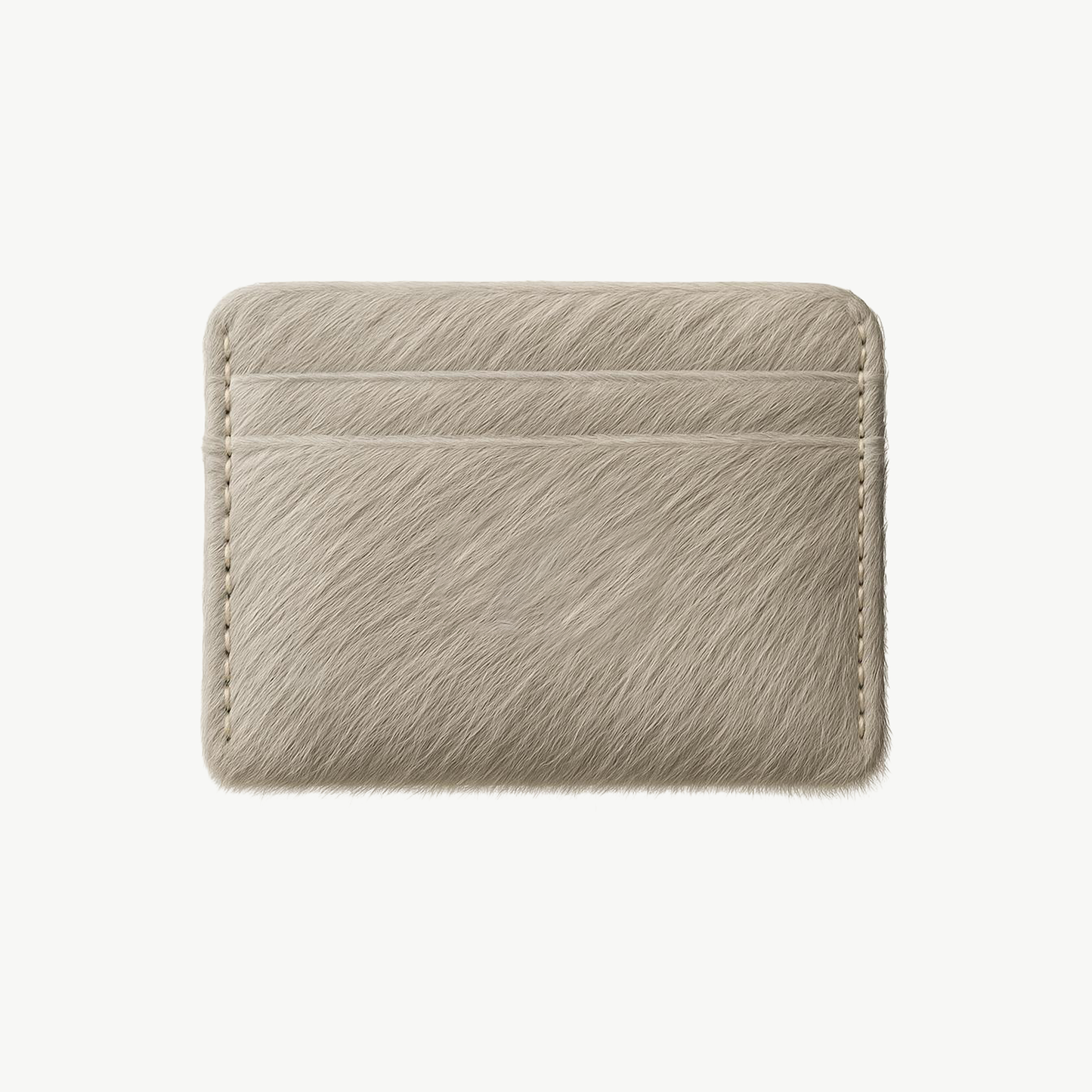 Tru Cowhide Cardholder-White