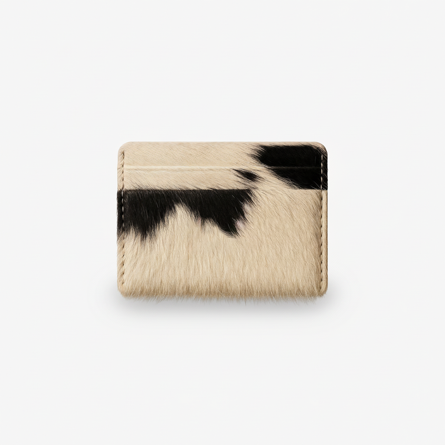 Tru Cowhide Cardholder-White&Black