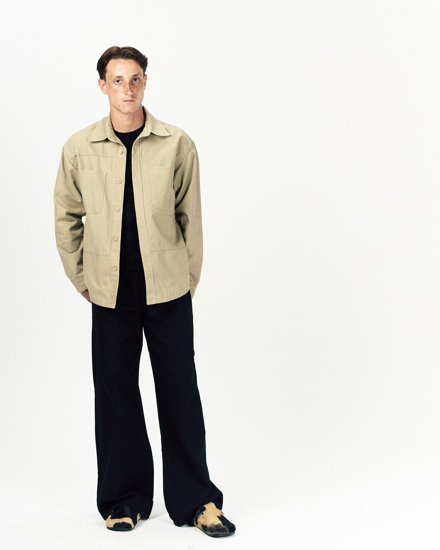 Low Fold Jacket-Beige