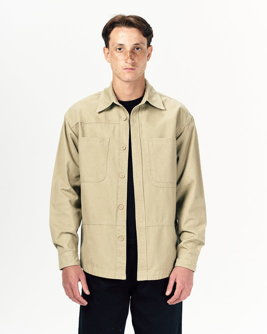 LOW FOLD JACKET-BEIGE