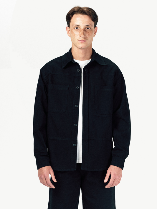 LOW FOLD JACKET-BLACK