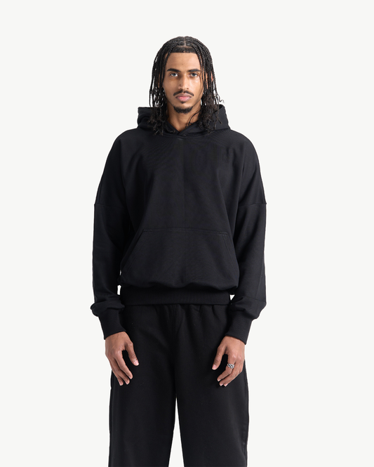 SOLID HOODIE - BLACK
