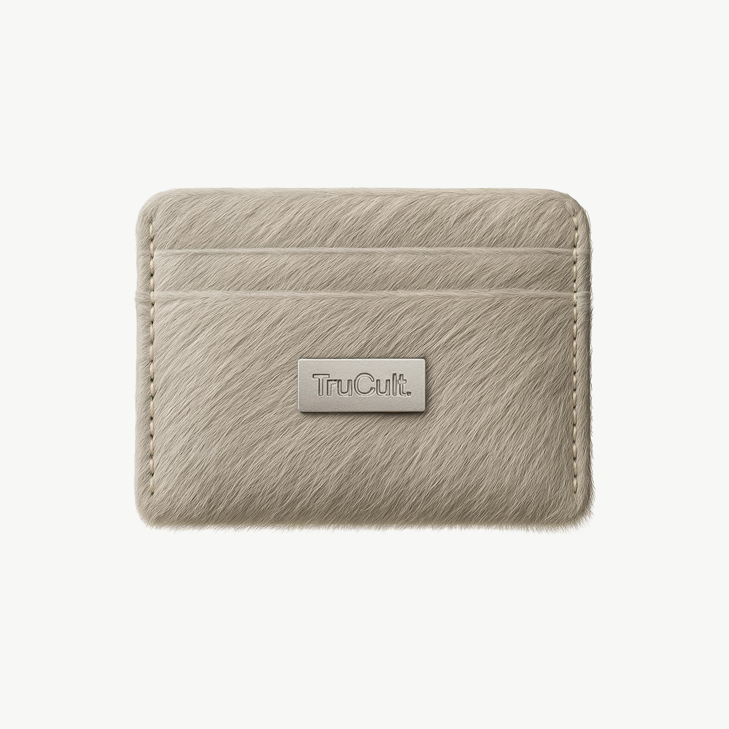 Tru Cowhide Cardholder-White