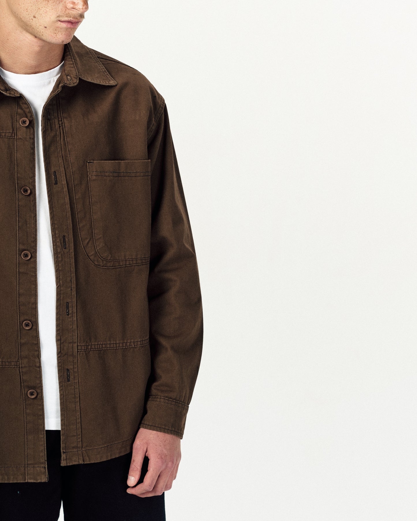 Low Fold Jacket-Brown