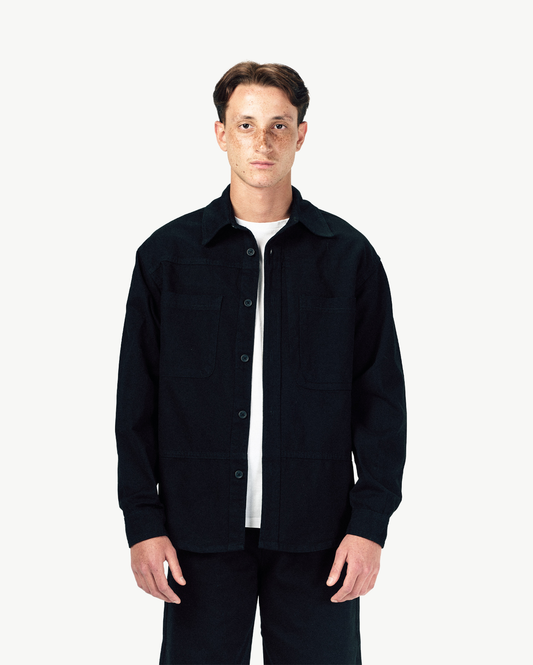 LOW FOLD JACKET-BLACK