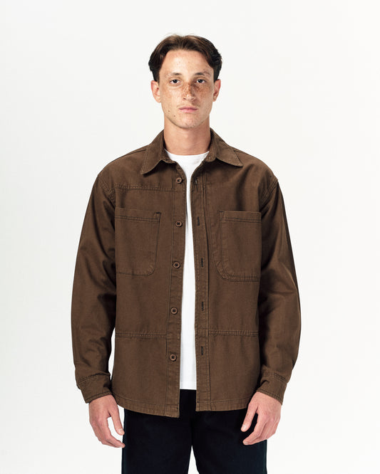 Low Fold Jacket-Brown