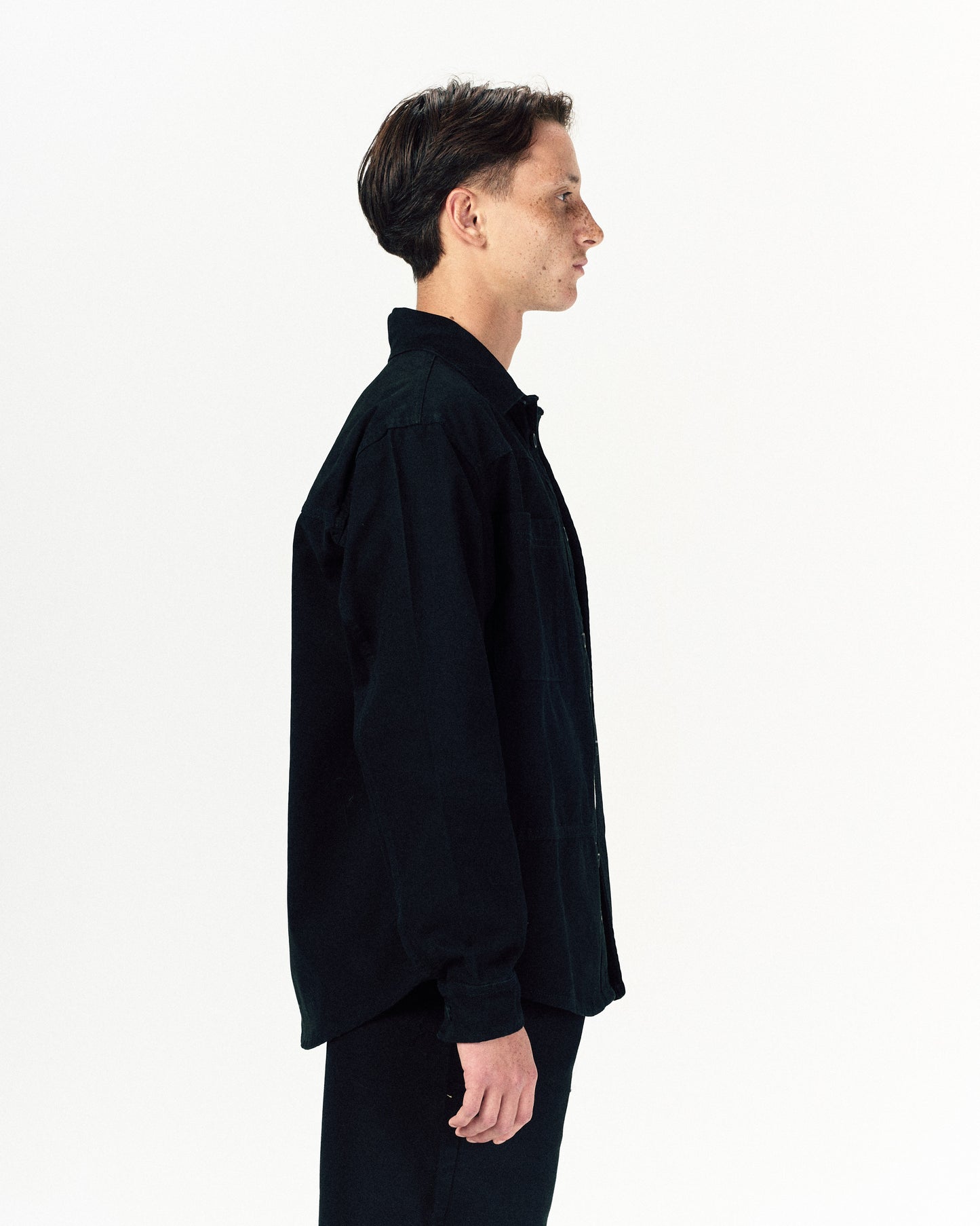 Low Fold Jacket-Black