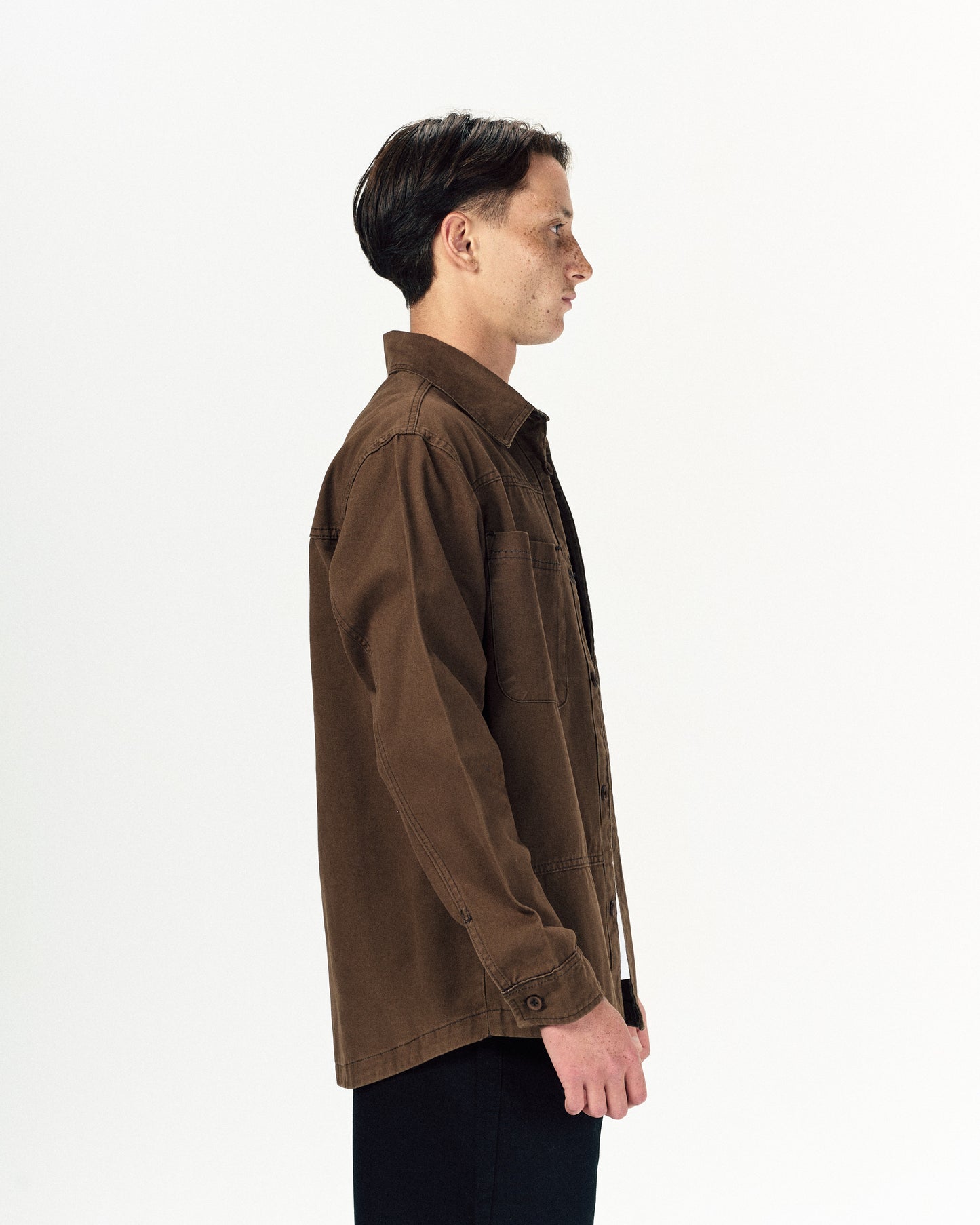 Low Fold Jacket-Brown