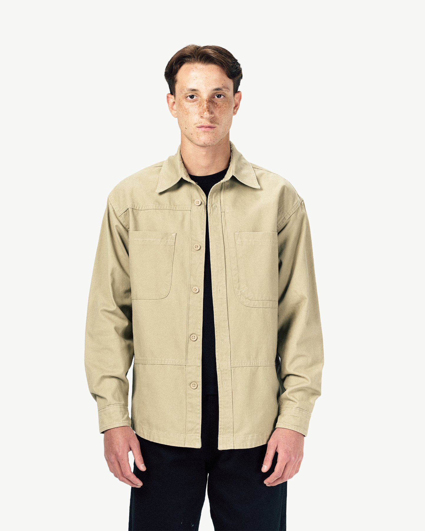 LOW FOLD JACKET-BEIGE