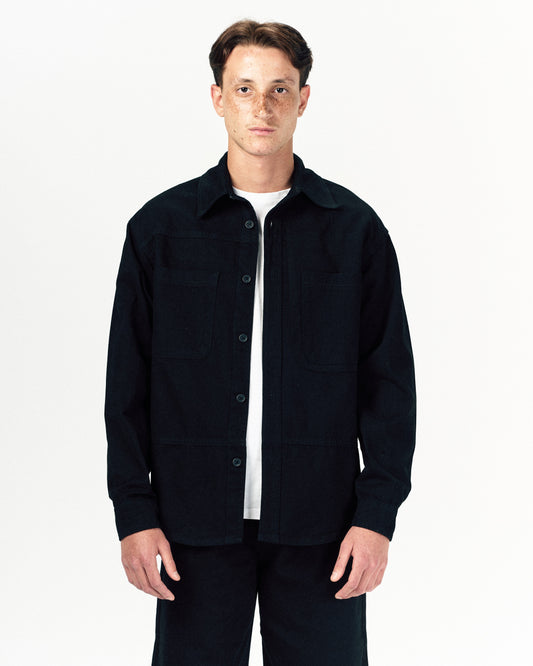 Low Fold Jacket-Black