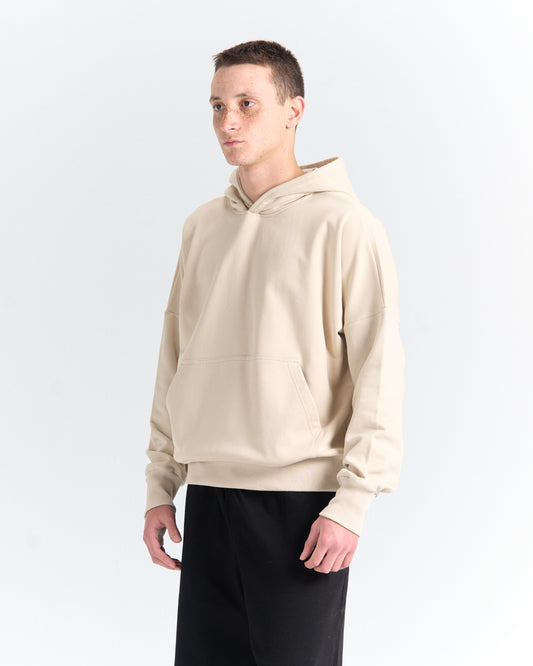 SOLID HOODIE - BEIGE