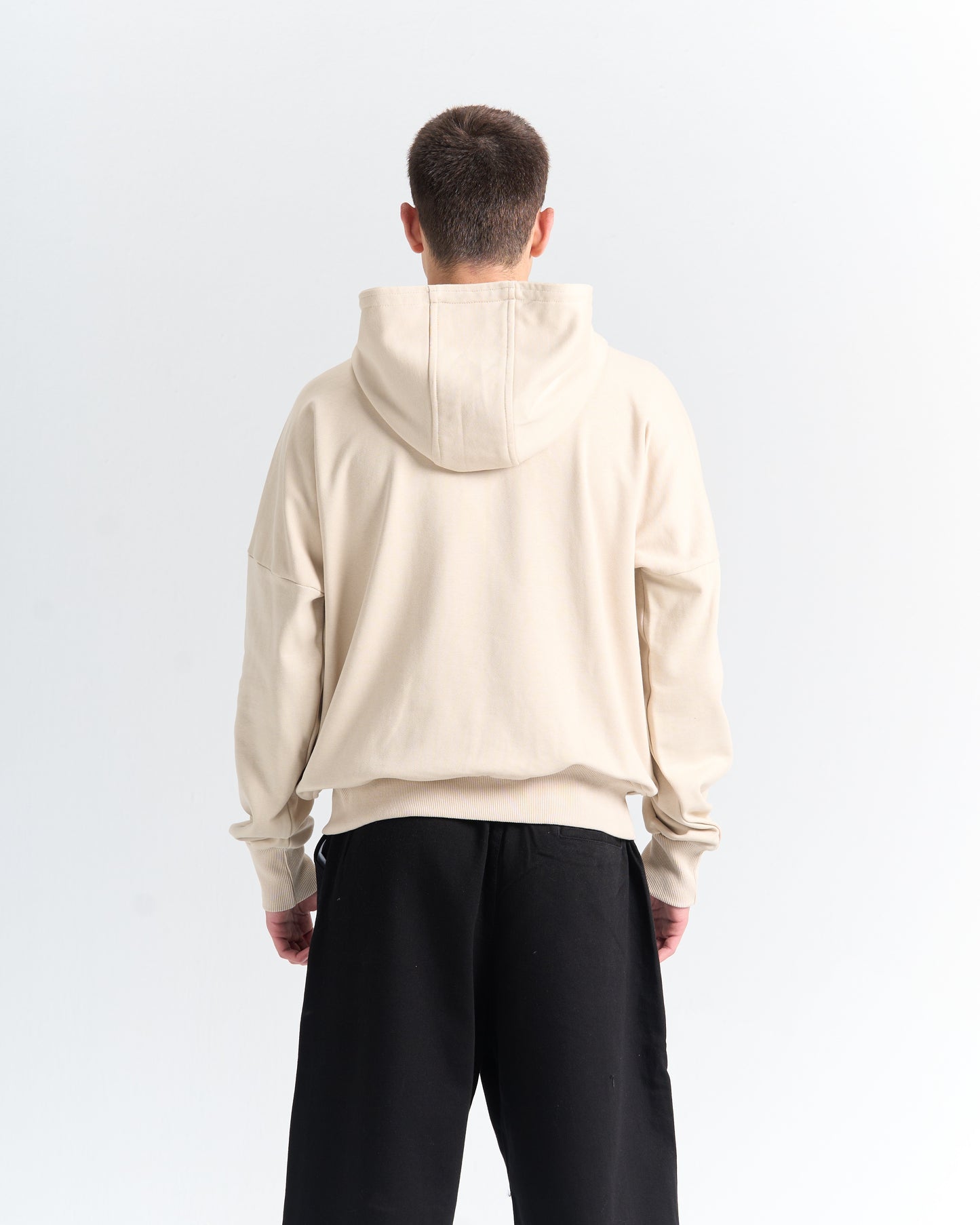 SOLID HOODIE - BEIGE