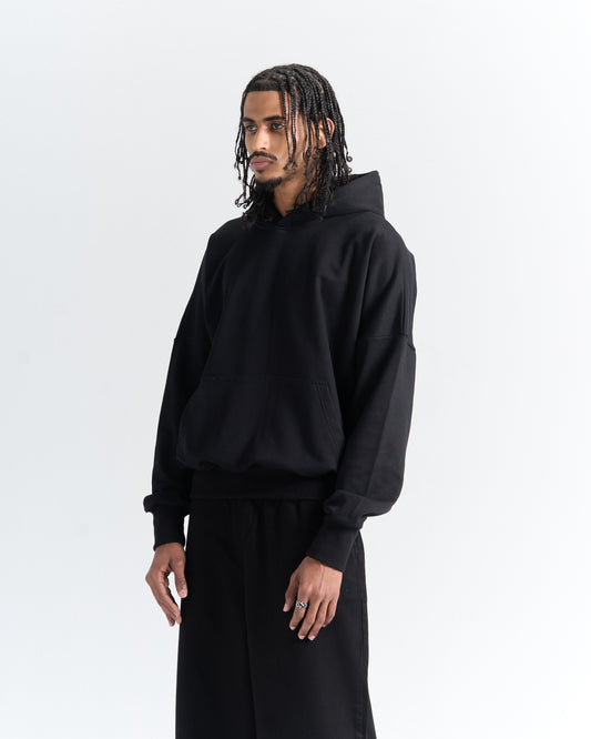 SOLID HOODIE - BLACK